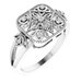 Sterling Silver .05 CTW Natural Diamond Ring