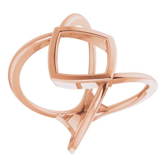 14K Rose Freeform Ring