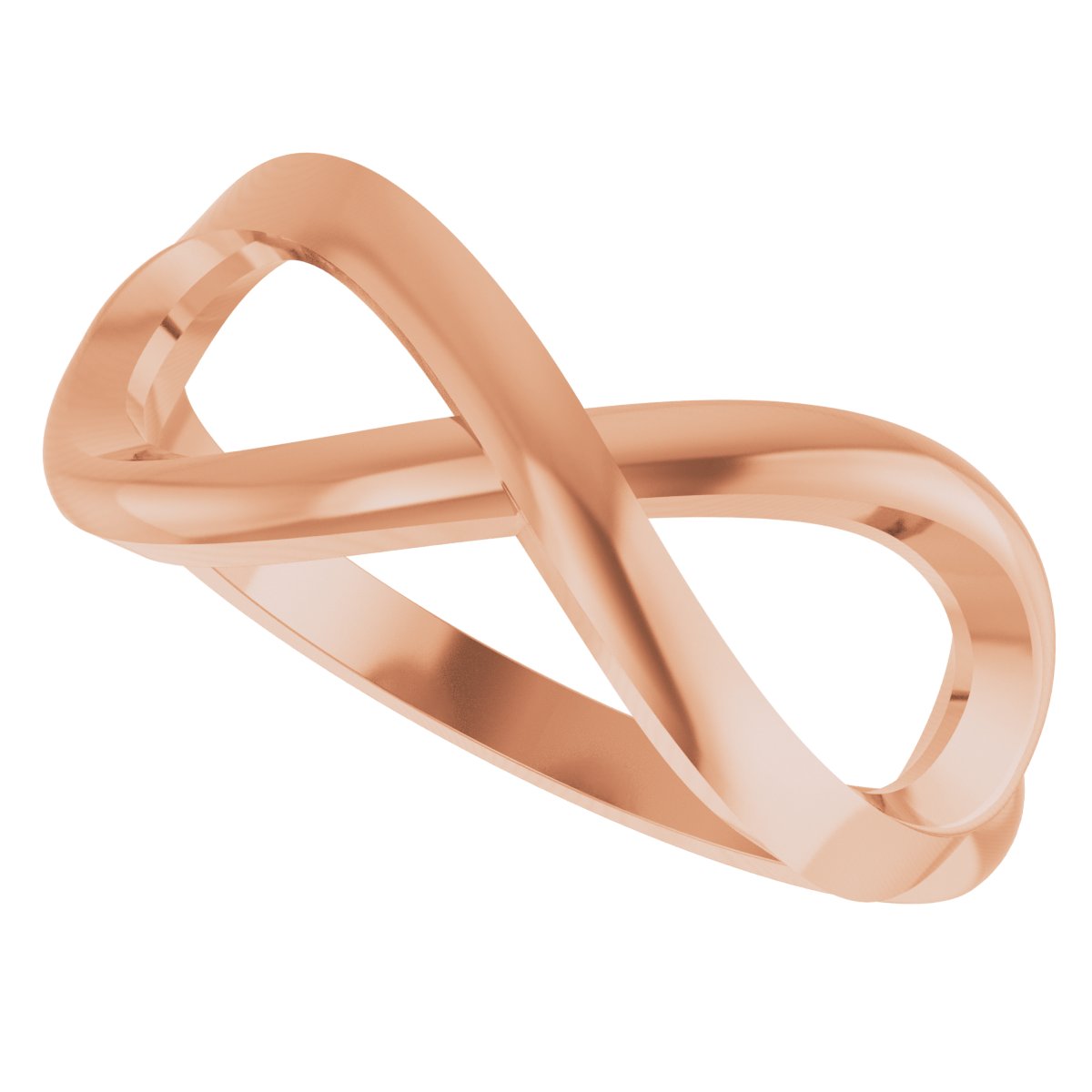 14K Rose Infinity-Inspired Ring Size 7