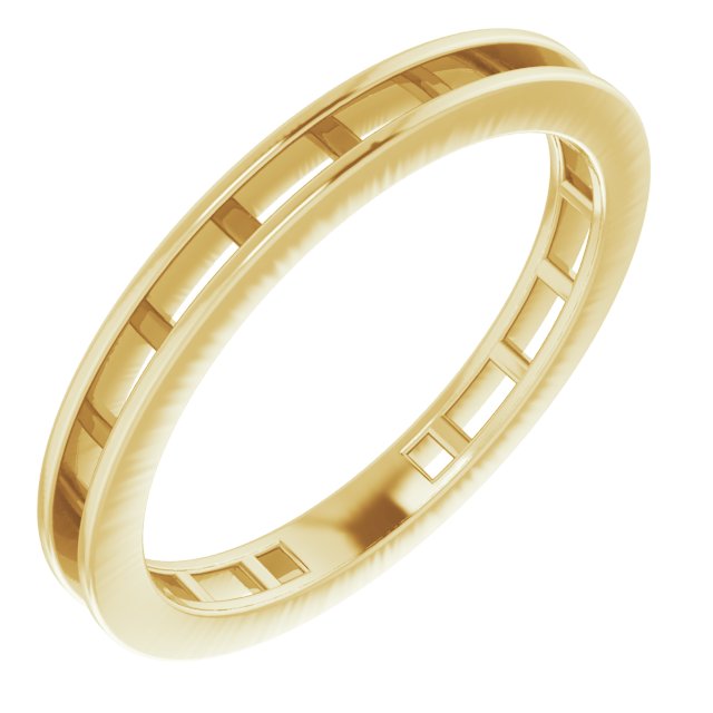 14K Yellow 3/8 CTW Diamond Stackable Ring