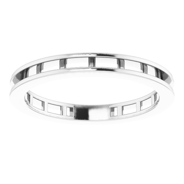 14K White 3/8 CTW Diamond Stackable Ring