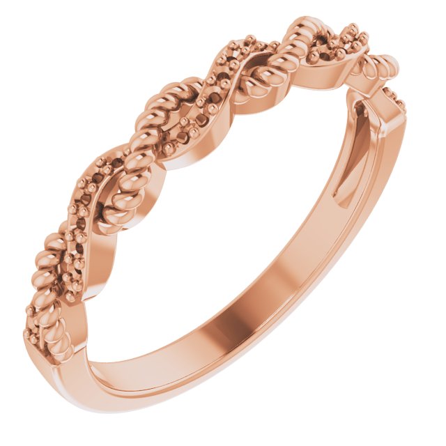 14k Rose Gold Diamond Stackable Bangle