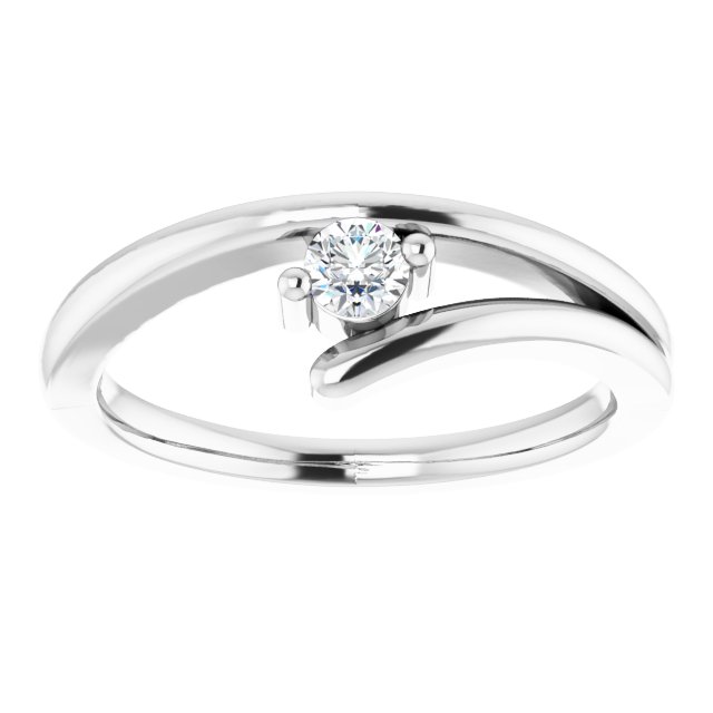 Sterling Silver Imitation White Cubic Zirconia Ring
