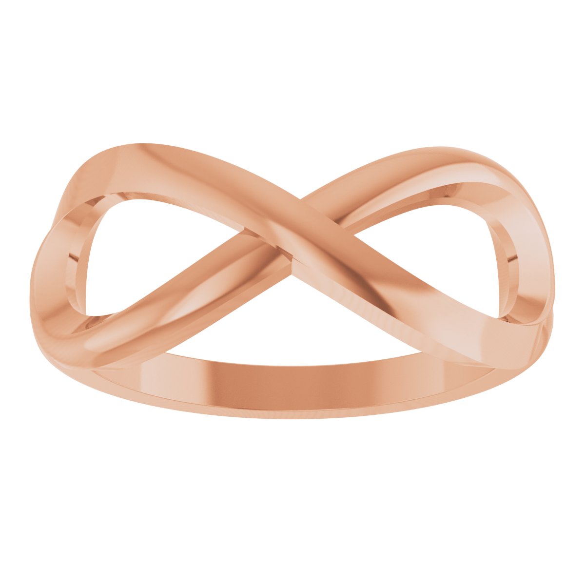 14K Rose Infinity-Inspired Ring Size 7