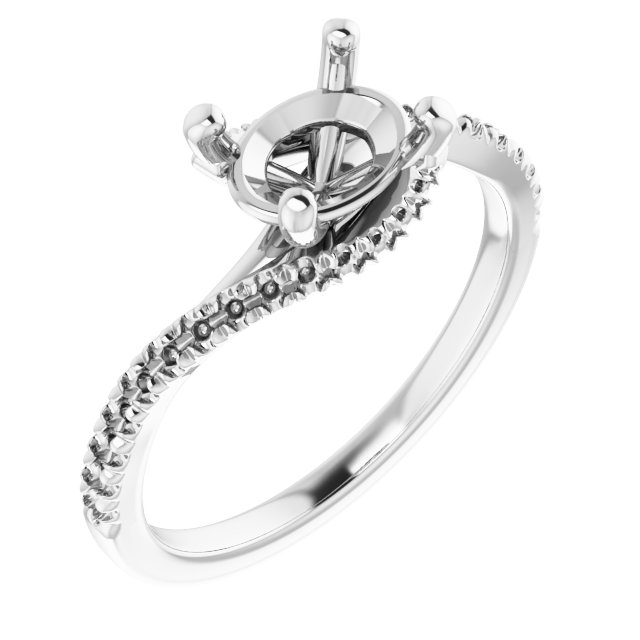 Accented Bypass Engagement Ring or Band