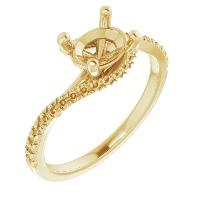 Accented Bypass Engagement Ring or Band