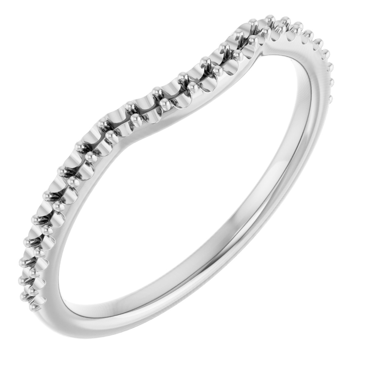 14K White .20 CTW Diamond Contour Band Ref 11922406