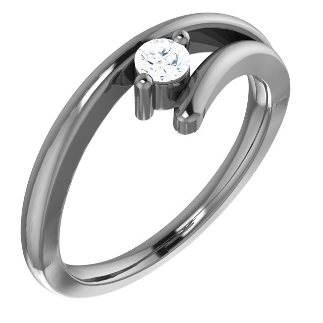Sterling Silver Imitation White Cubic Zirconia Ring