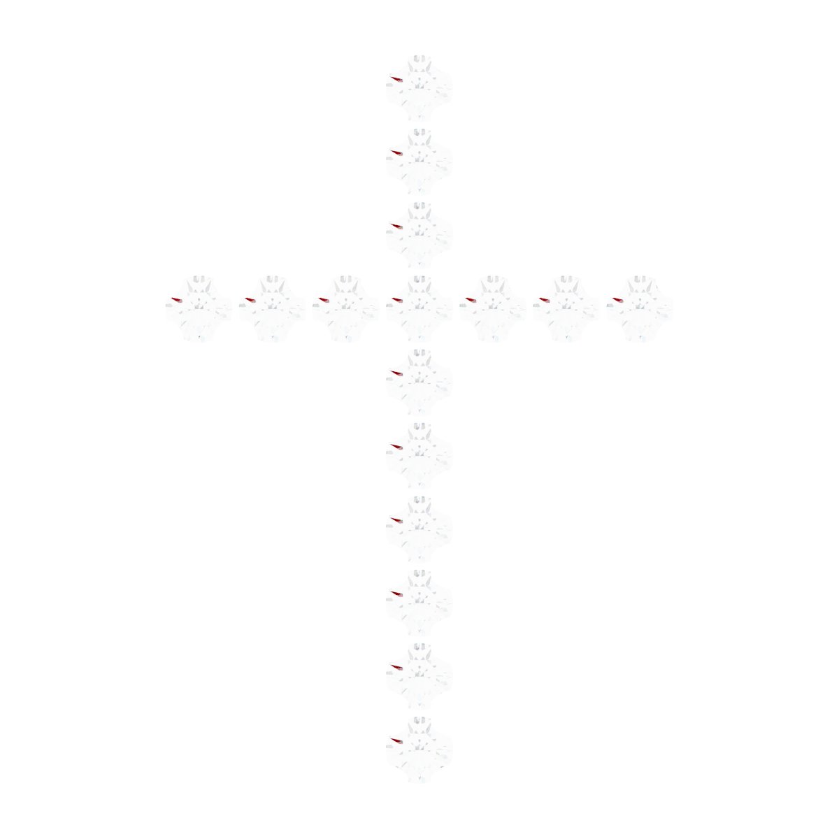 French-Set Cross Necklace or Pendant