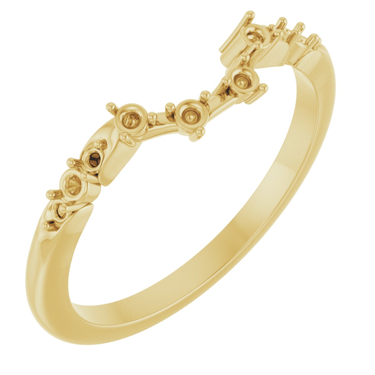 14K Yellow 1/6 CTW Natural Diamond Matching Band