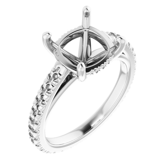Accented Eternity-Style Engagement Ring