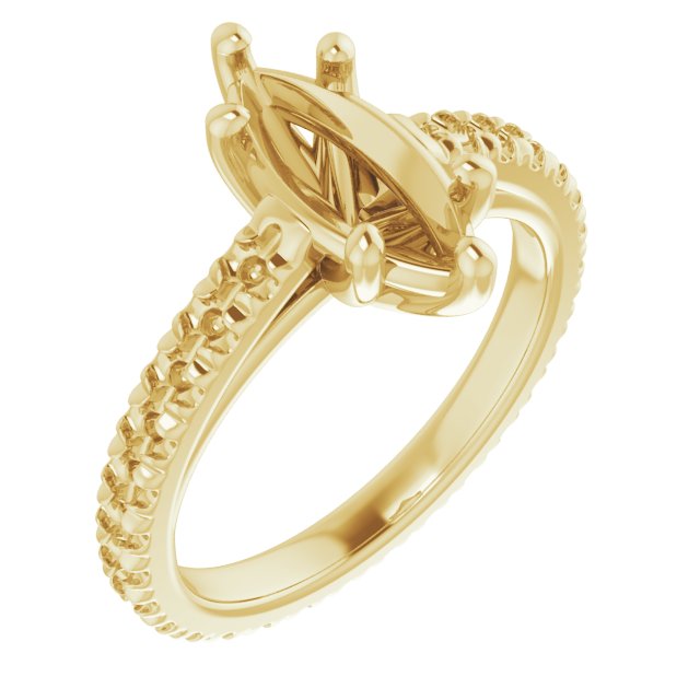 Accented Eternity-Style Engagement Ring