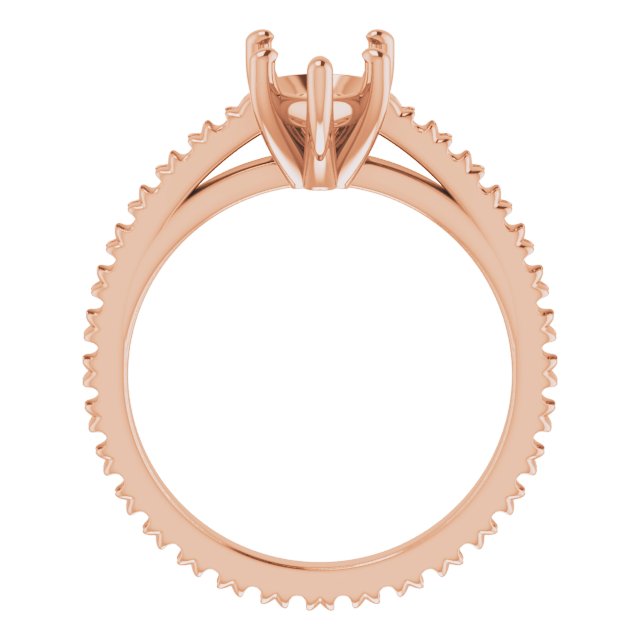 Accented Eternity-Style Engagement Ring