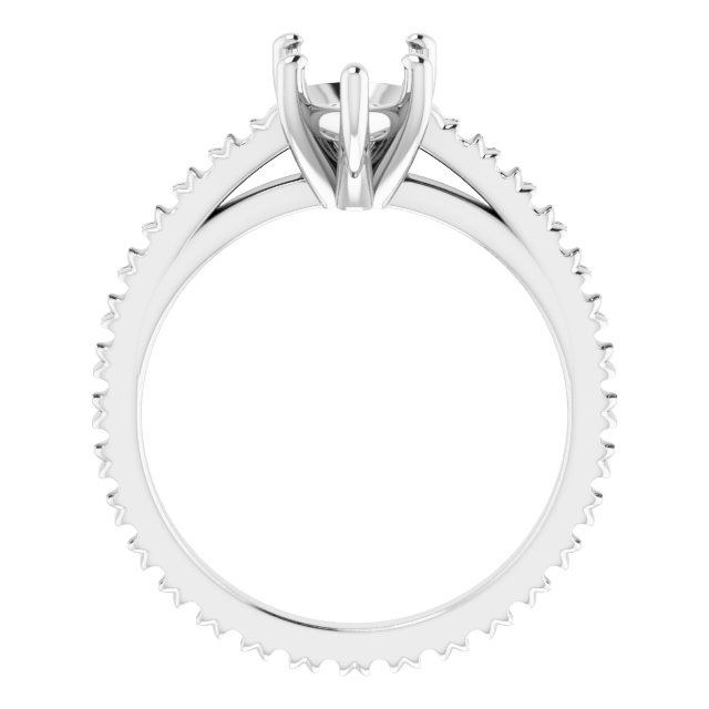 Accented Eternity-Style Engagement Ring