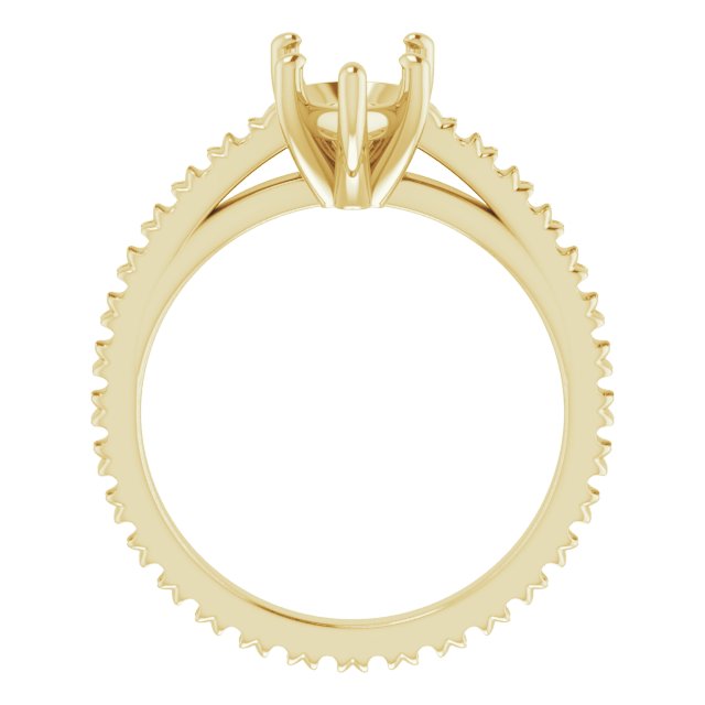 Accented Eternity-Style Engagement Ring