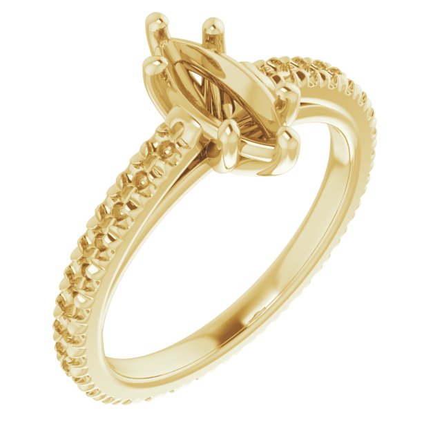 Accented Eternity-Style Engagement Ring