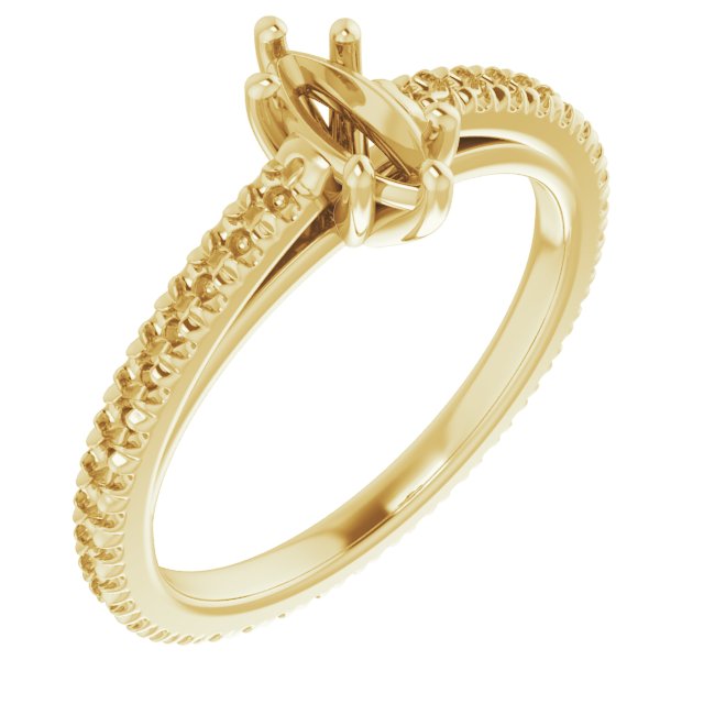 Accented Eternity-Style Engagement Ring