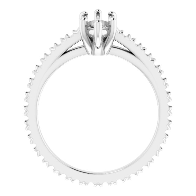 Accented Eternity-Style Engagement Ring