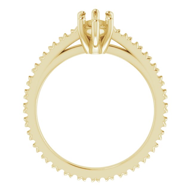 Accented Eternity-Style Engagement Ring