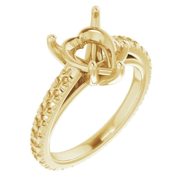 Accented Eternity-Style Engagement Ring