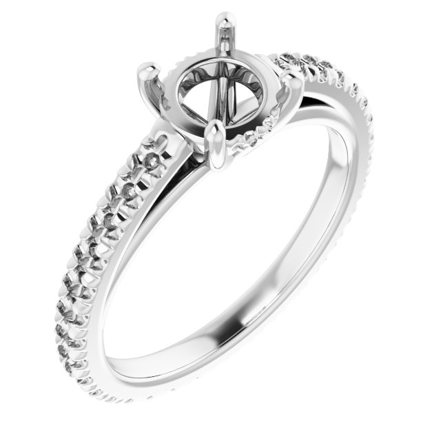 Accented Eternity-Style Engagement Ring