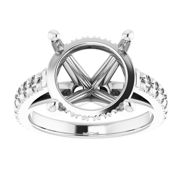 Accented Eternity-Style Engagement Ring