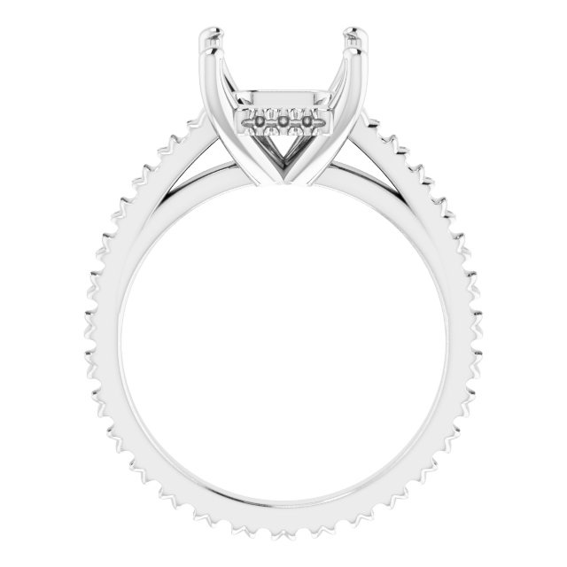 Accented Eternity-Style Engagement Ring