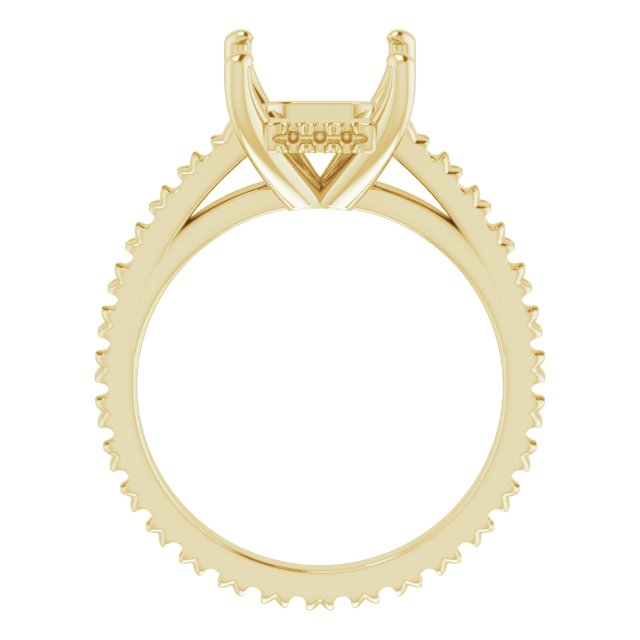 Accented Eternity-Style Engagement Ring