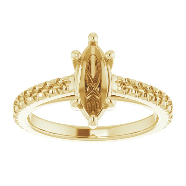 Accented Eternity-Style Engagement Ring