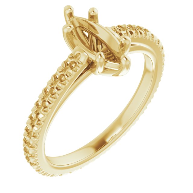 Accented Eternity-Style Engagement Ring