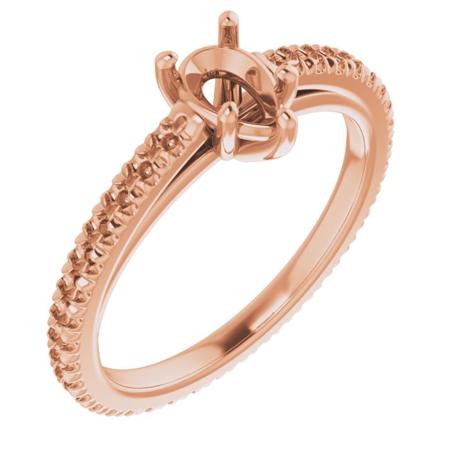 Accented Eternity-Style Engagement Ring