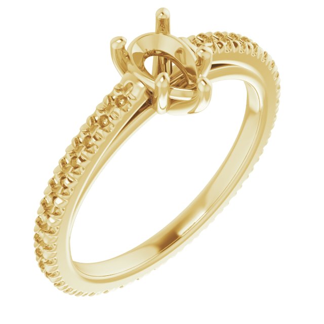 Accented Eternity-Style Engagement Ring