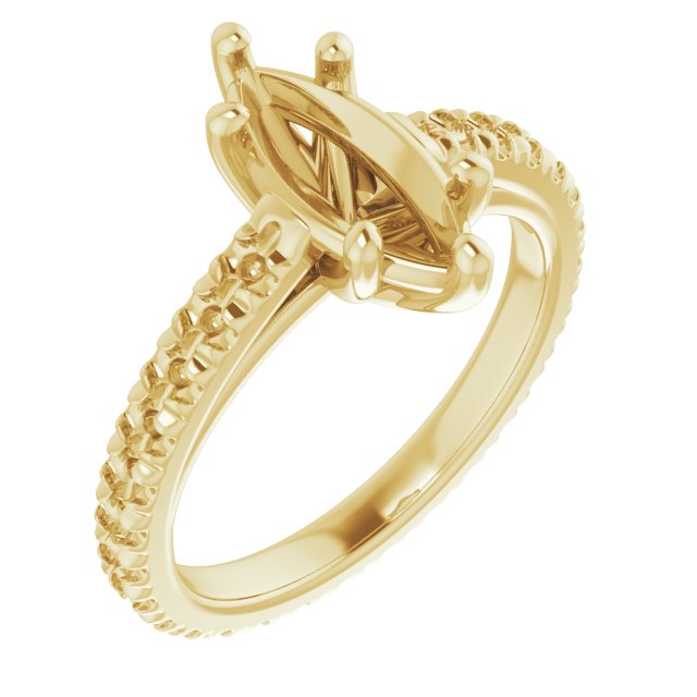 Accented Eternity-Style Engagement Ring