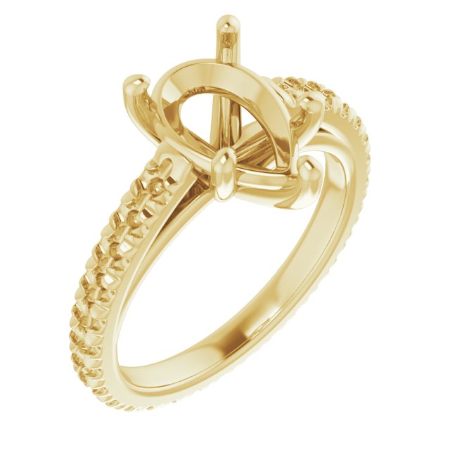 Accented Eternity-Style Engagement Ring