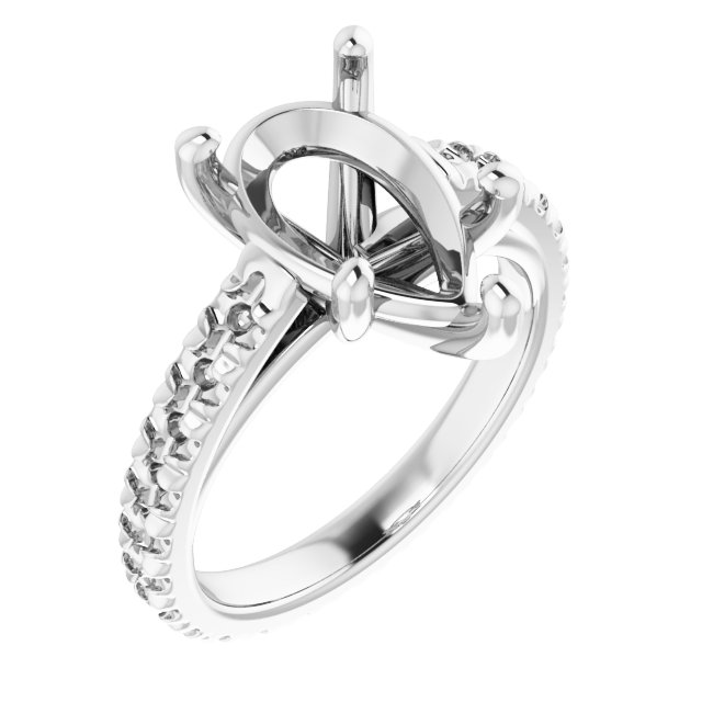 Accented Eternity-Style Engagement Ring