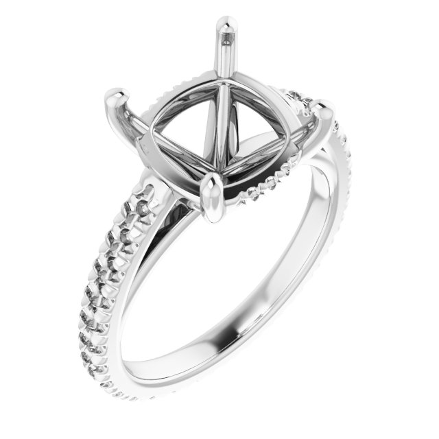 Accented Eternity-Style Engagement Ring