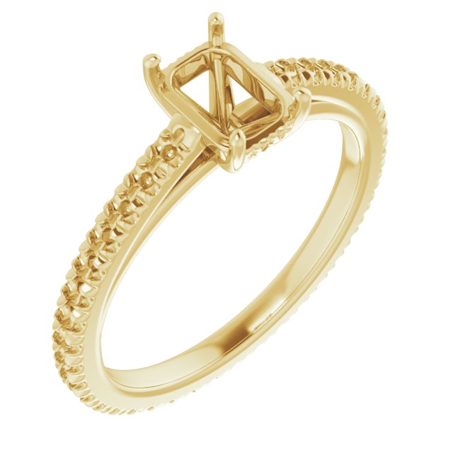 Accented Eternity-Style Engagement Ring