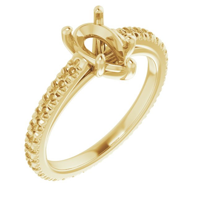 Accented Eternity-Style Engagement Ring