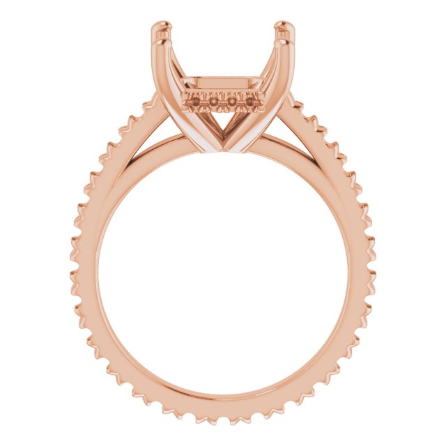 Accented Eternity-Style Engagement Ring