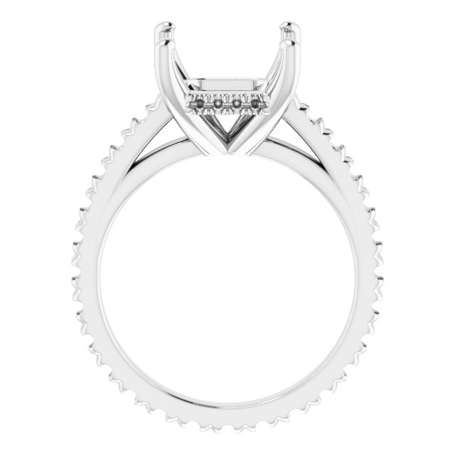 Accented Eternity-Style Engagement Ring