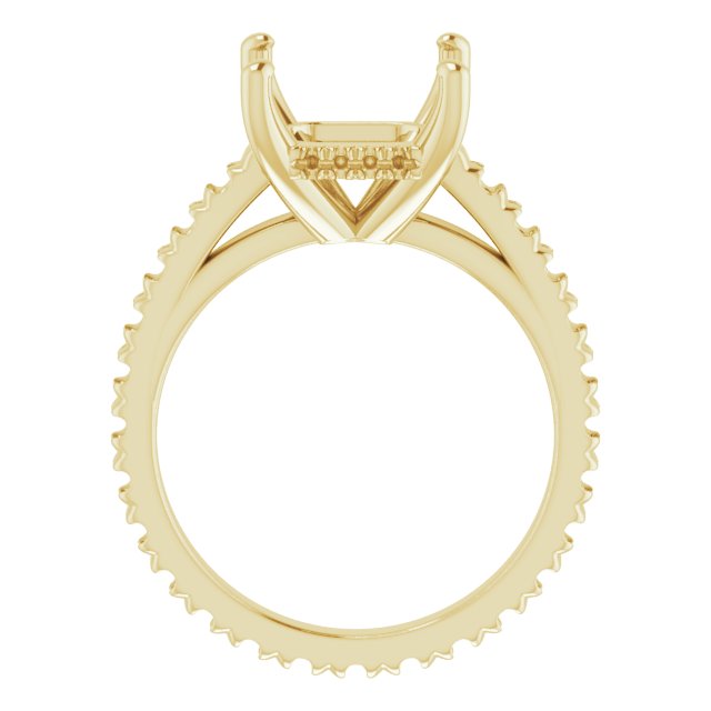 Accented Eternity-Style Engagement Ring