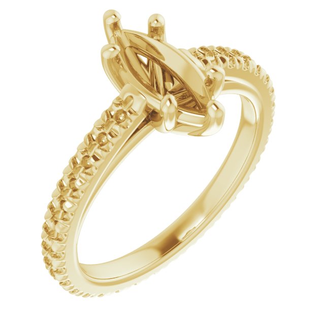 Accented Eternity-Style Engagement Ring