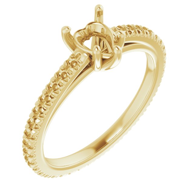Accented Eternity-Style Engagement Ring