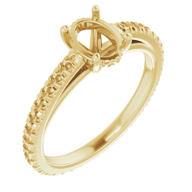 Accented Eternity-Style Engagement Ring