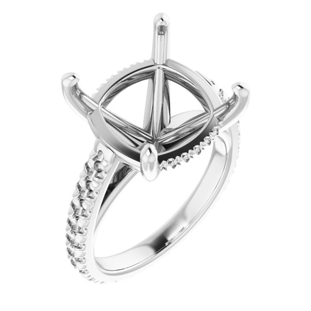 Accented Eternity-Style Engagement Ring