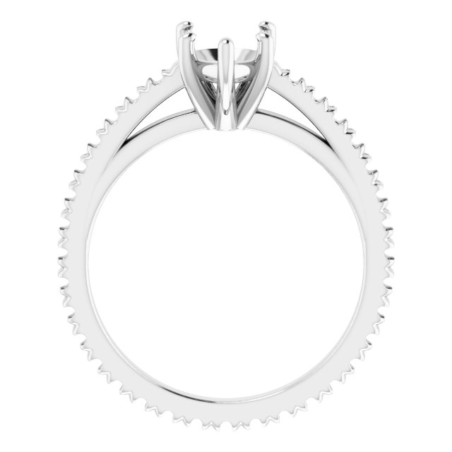 Accented Eternity-Style Engagement Ring