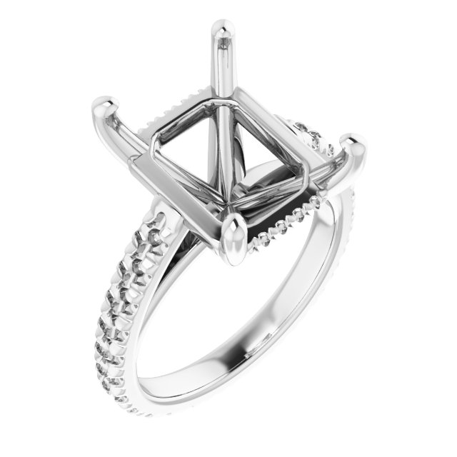 Accented Eternity-Style Engagement Ring
