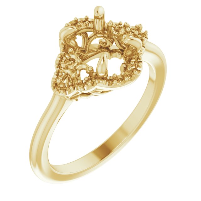 Accented Engagement Ring or Band