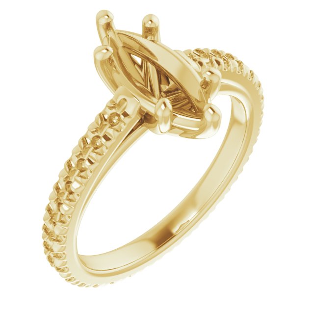 Accented Eternity-Style Engagement Ring