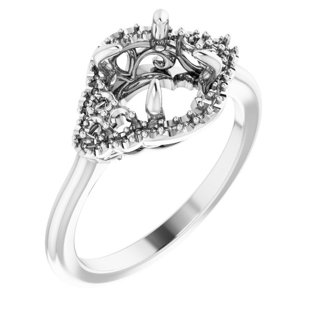 Accented Engagement Ring or Band
